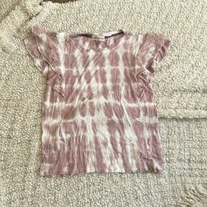 Knox rose lace flutter sleeve tee